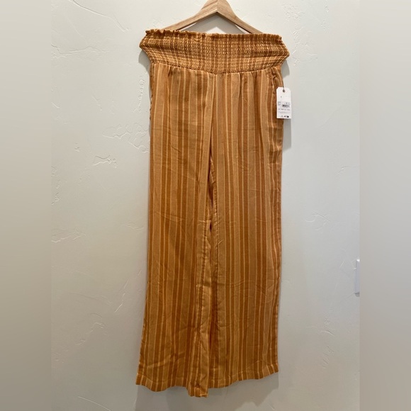 BILLABONG NEW WAVES 2 WIDE LEG PANTS IN PEACHPUNCH - Picture 6 of 7